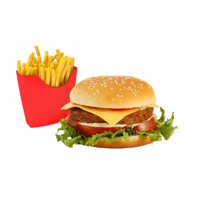 Hamburguesa Con Papas